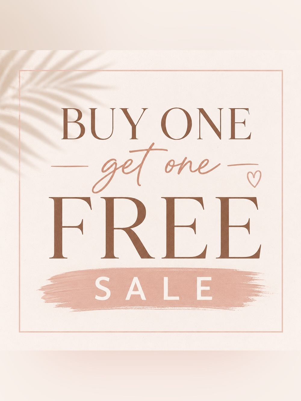 Buy One Get One Free Sale